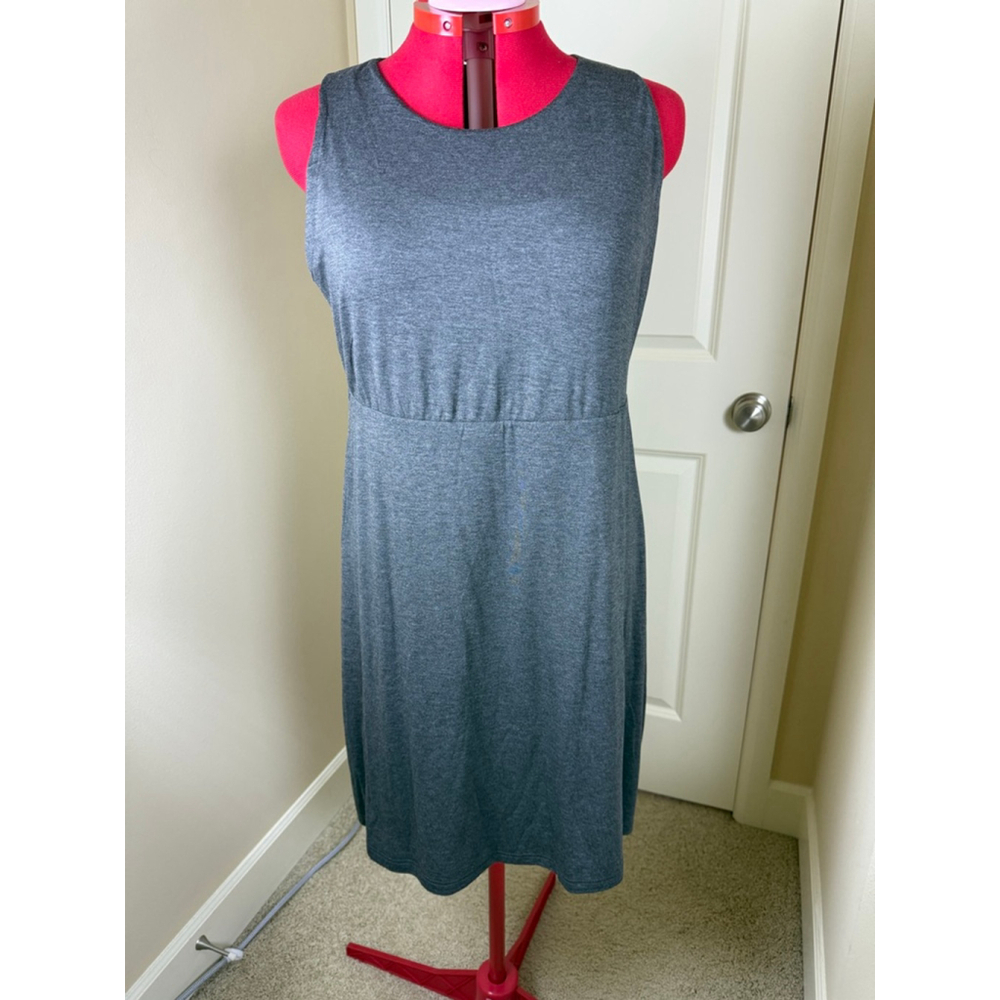 Women's Unbranded Gray Pink Reversible Midi Dress XL $5 w/$25 purchase